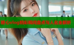 糖心vlog精彩瞬间盘点与人名全解析