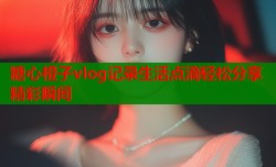 糖心橙子vlog记录生活点滴轻松分享精彩瞬间