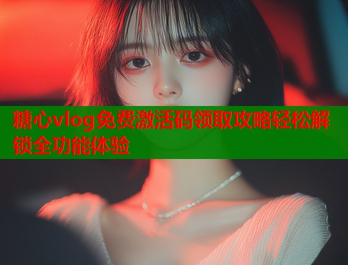 糖心vlog免费激活码领取攻略轻松解锁全功能体验  第1张
