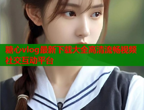 糖心vlog最新下载大全高清流畅视频社交互动平台  第1张
