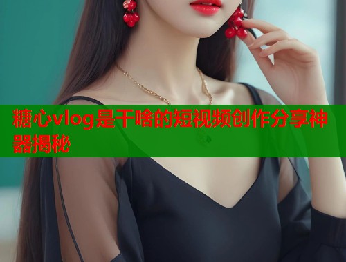 糖心vlog是干啥的短视频创作分享神器揭秘  第1张