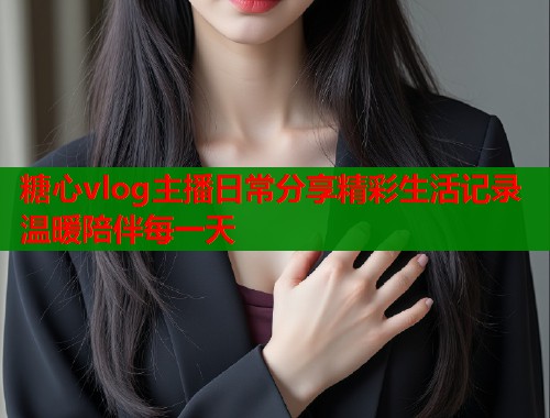 糖心vlog主播日常分享精彩生活记录温暖陪伴每一天  第1张