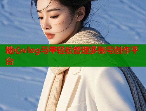 糖心vlog马甲轻松管理多账号创作平台  第2张